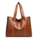 pu leather tote bag